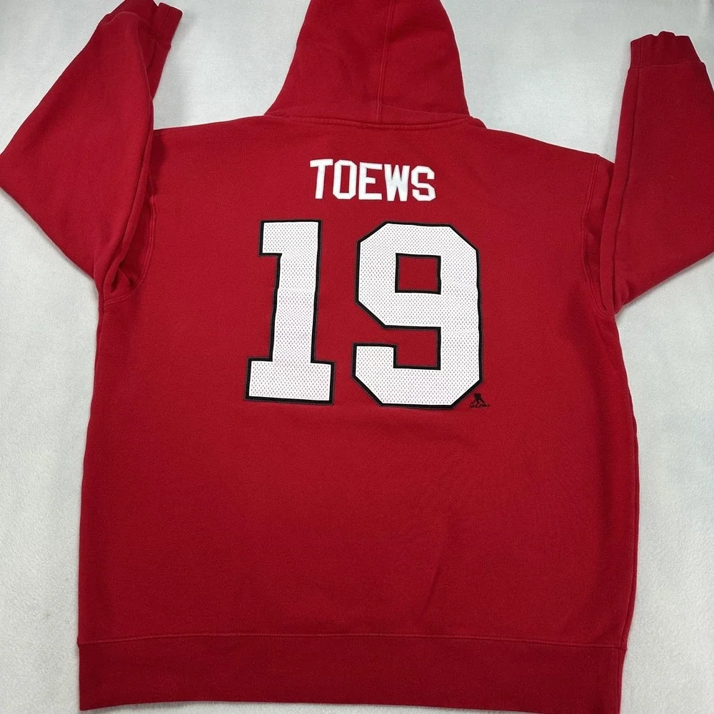 Chicago Blackhawks Hoodie‎ Mens XL Red NHL Hockey Reebok Toews 19 Winter Classic